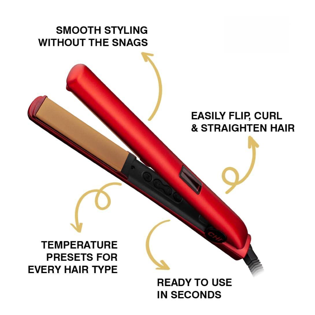 - Smooth styling without the snags
- Easily flip, curl & straighten hair
- Temperature presets for every hair type
- Ready to use in seconds