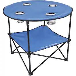 Wakeman - Folding Camping Table - Blue