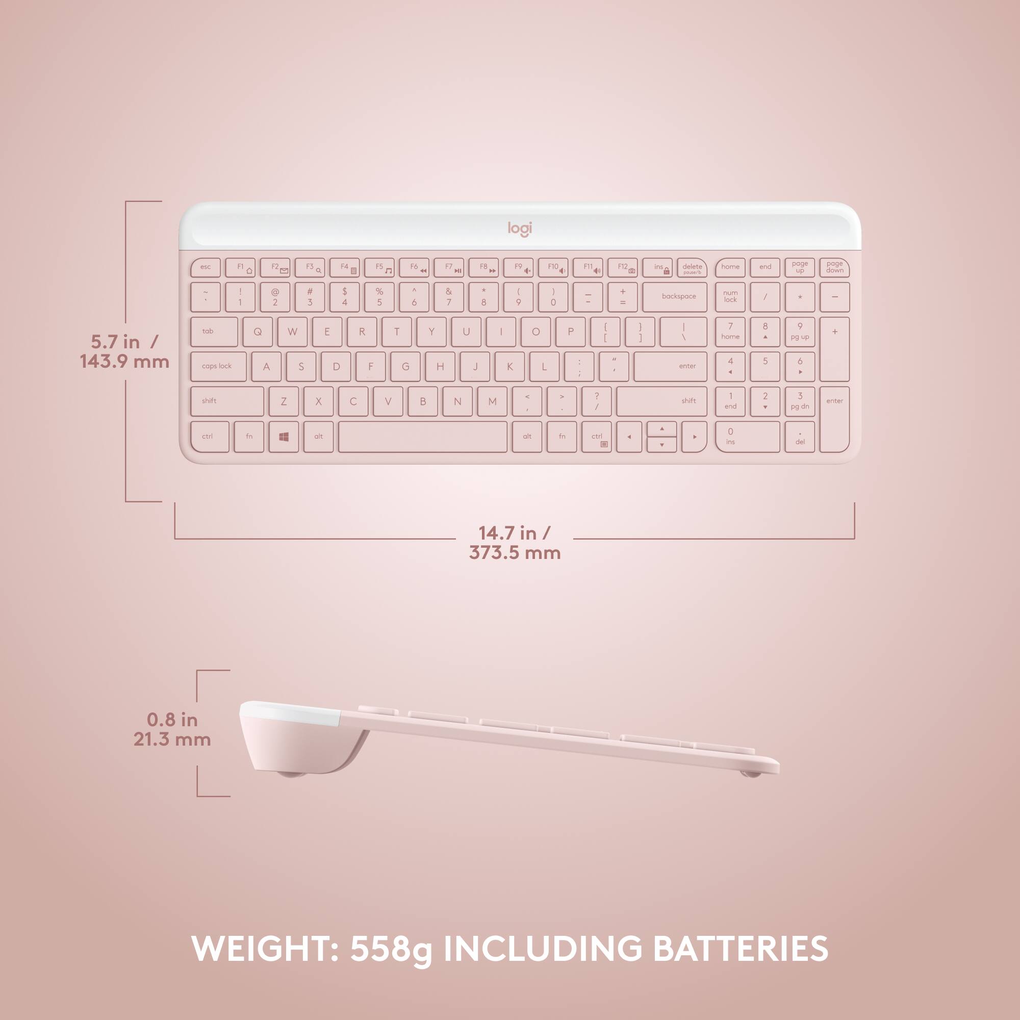 Logi - P O 2 E P5 d 24 e P A d - 1 - 1 - 2 FN a P 20 - - I -  P - ao   - - 1 a 1 1 4 % 1 4 & 1 a - V - C  + oae P  - 5.7 in / 143.9 mm - cop Ss a A W S E D A + 1 G T H U I - K O L P  - I I I I - - - - 1 A 1 + - - A ouh 2 x C V e N M - - 1 1 auh  and 1 1  -   - - - - T - C - - 14.7 in / 373.5 mm 0.8 in 21.3 mm WEIGHT: 558g INCLUDING BATTERIES