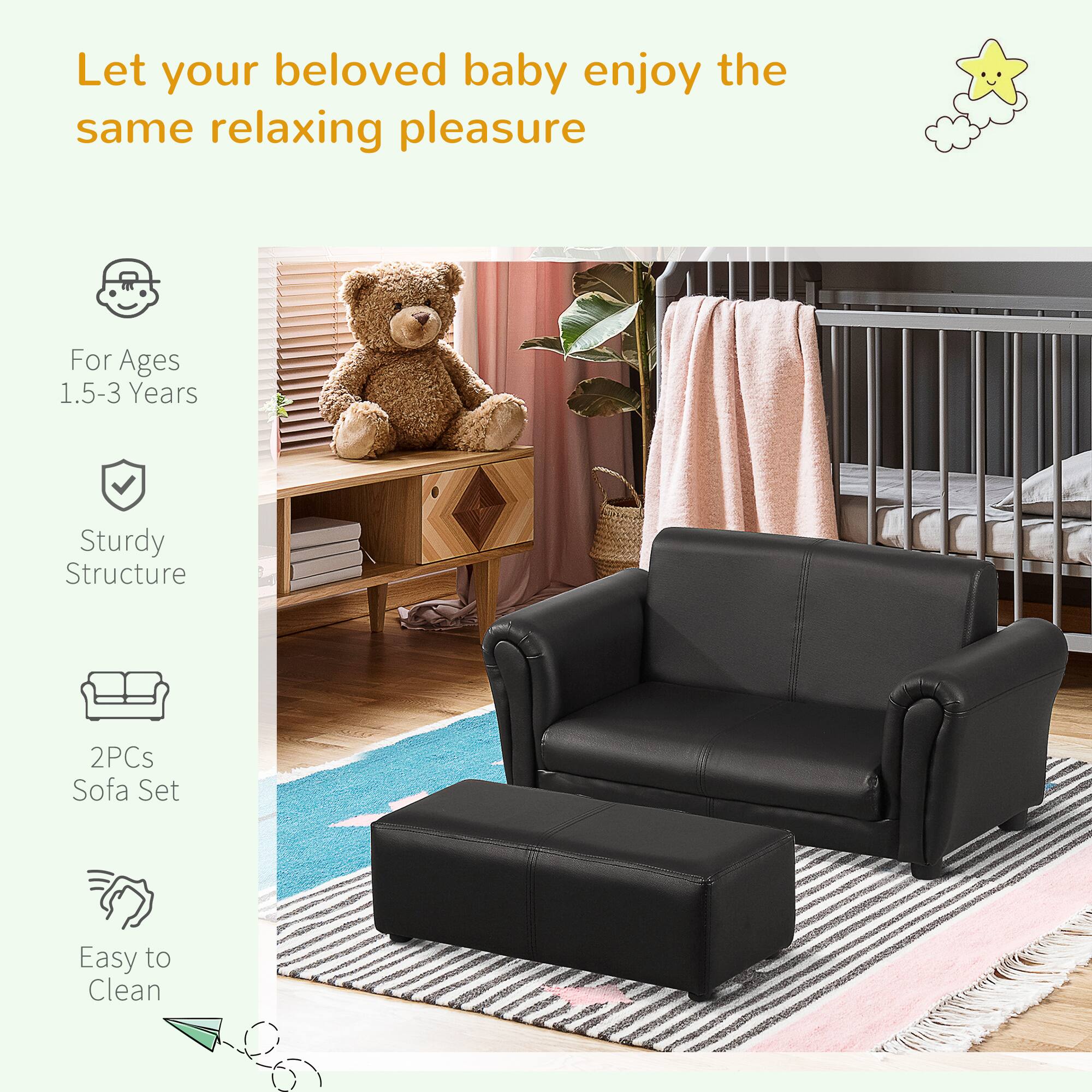 Let your beloved baby enjoy the same relaxing pleasure

- For Ages 1.5-3 Years
- Sturdy Structure
- 2PCs Sofa Set
- Easy to Clean