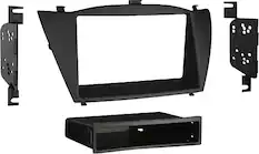 Angle. Metra - Dash Kit for Select 2010-2015 Hyundai Tucson DIN DDIN - Black.