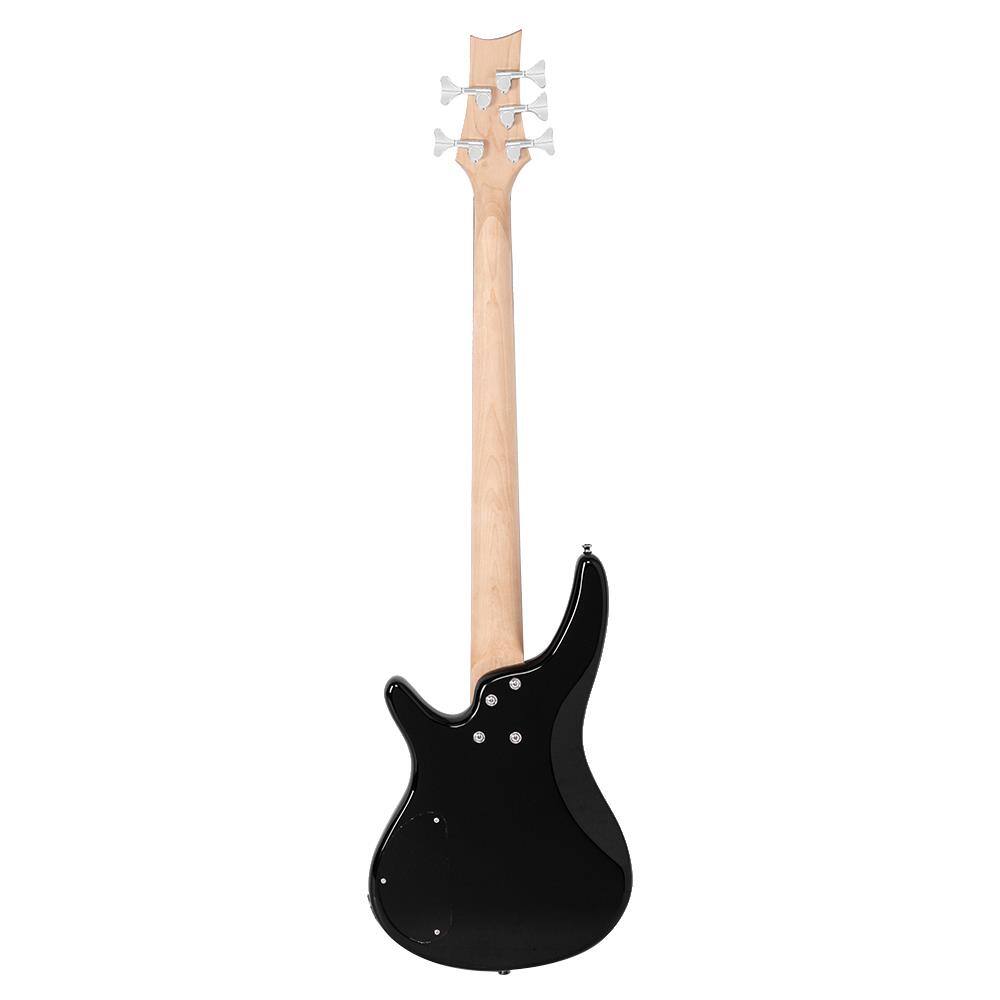 Angle. Winado - 5 String GIB Electric Bass Guitar, Full Size Standard Right Handed Rosewood Fretboard Basswith Gig Bag Strap Cable Tool.