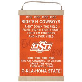 Jardine - Oklahoma State Cowboys Fight Song Banner Sign - Orange