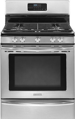 KitchenAid 30" Self-Cleaning Freestanding Gas Convection ...