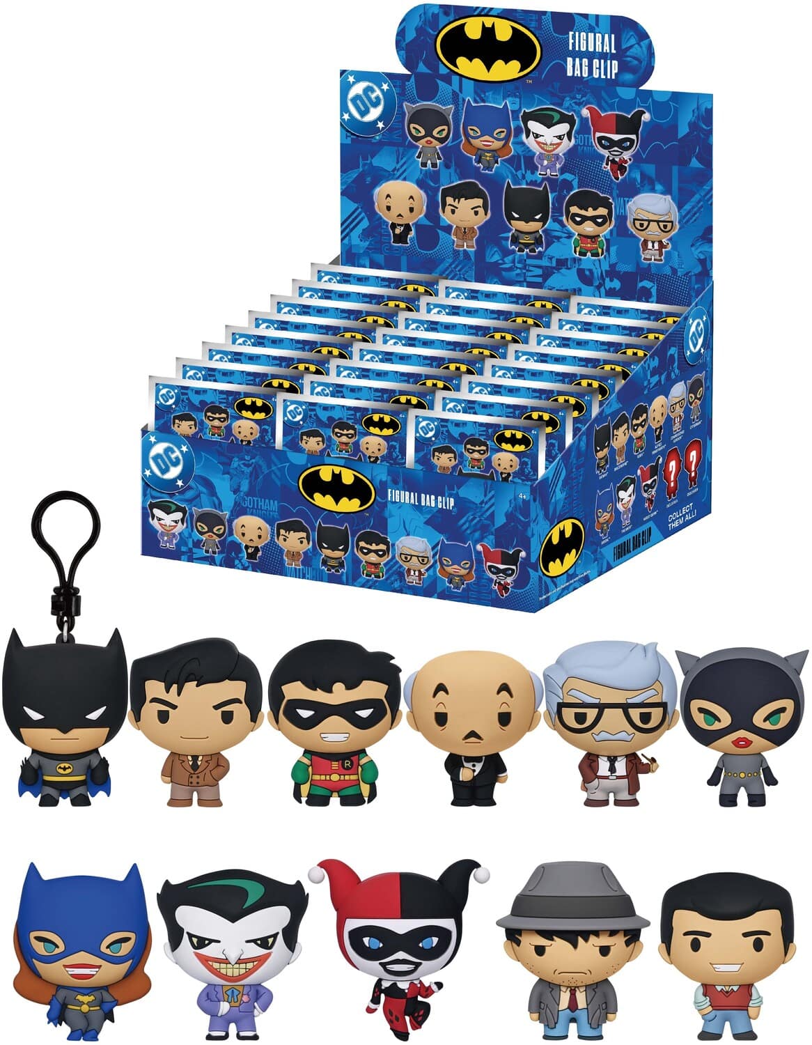 Monogram - Batman: The Animated Series - Series 1 - 3D Foam Bag Clip Blind Bag - 24pc PDQ Display - COLLECTIBLES - Multicolor