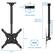 - 7.87"
- 2.43"
- 2.32"
- 4.72"
- 7.09"
- CEILING BASE
- MIN 20.3"
- MAX 30.2"
- 2"
- 2"
- 2"
- 2"
- 2"
- MOUNT-TT
- 2"
- 16.8"
- VESA
- 100x100 to 400x400
- 16.8"