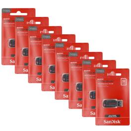 8x SanDisk Cruzer Blade USB Flash Drive - 32GB - Red
