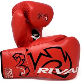 RIVAL - Boxing RFX-Guerrero HDEF Lace-Up Sparring Gloves - 18 oz. - Red