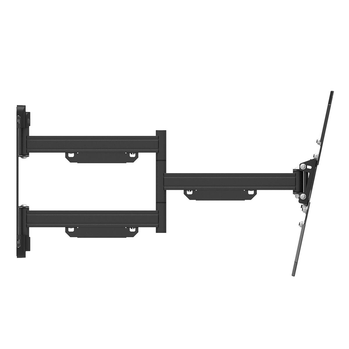 Alt View 9. Kanto - Kanto PS400SG Stainless Steel Full-Motion Single Stud Outdoor Mount for 30” - 70” TVs - Black.