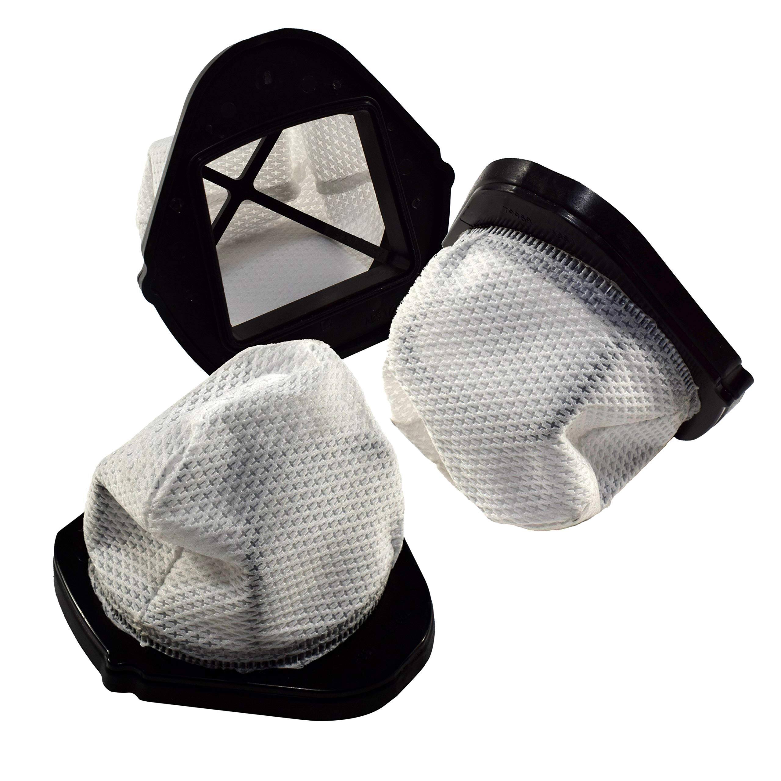 Alt View 4. HQRP - HQRP 3-Pack Dust Cup Filters Replacement XF769 XSB726N for Shark Hand Vac SV760 SV780 SV75 SV70 SV90 SV728 SV738 series.