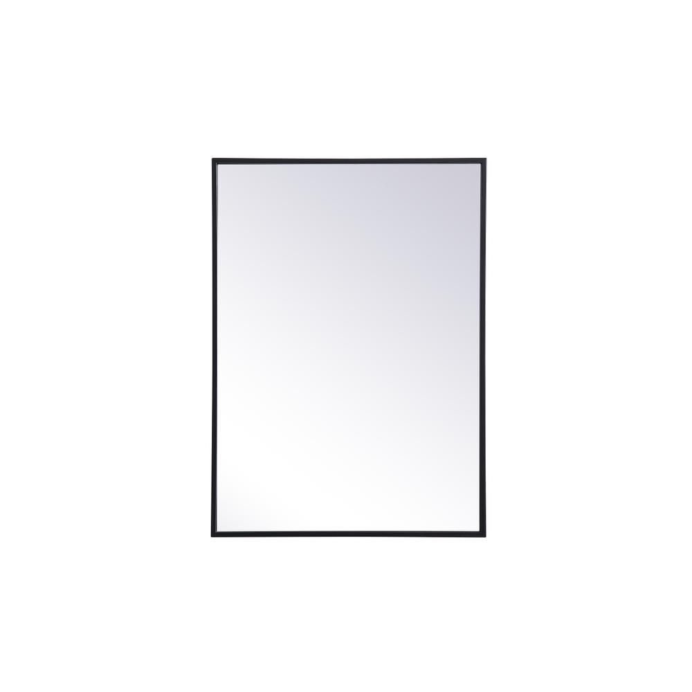 Alt View 4. Elegant Decor - Metal mirror medicine cabinet 20 inch x 28 inch in Black - Black.