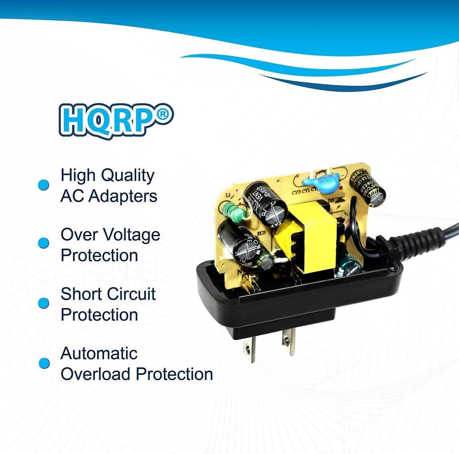 HQRP®

- High Quality AC Adapters
- Over Voltage Protection
- Short Circuit Protection
- Automatic Overload Protection