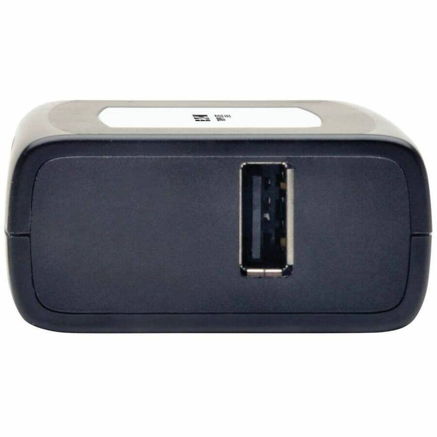 Alt View 1. Tripp Lite - Eaton Tripp Lite Series 1-Port USB over Cat5/Cat6 Extender Kit - Plug and Play, International Plug Adapters, 164 ft. (50 - Black.