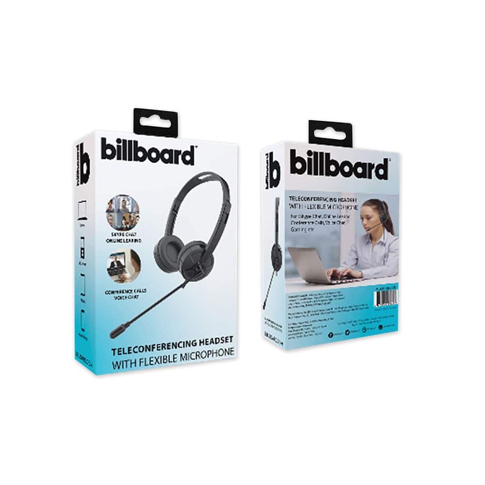 Billboard - BB2948 Telecom Headset Binaural Over The Head Headset - Black