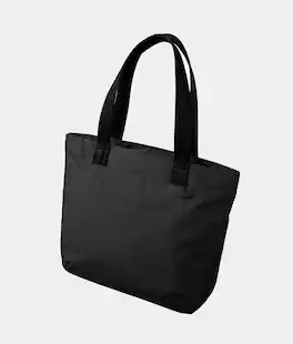 ALPAKA - Flight Tote (L) Laptop Tote Bag for Work, Large Tote Bag Fits 16" MacBook Pro, Water Bottle Pocket, Luggage Pass-Through - Black Axoflux 400D