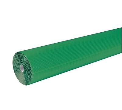 Alt View 1. Pacon - Corobuff 48" x 300" Corrugated Paper Roll - Emerald Green.