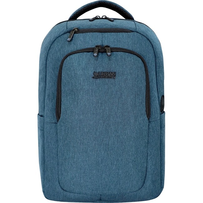 Urban Factory - CYCLEE CITY Carrying Case (Backpack) for 10.5" to 15.6" Notebook - Deep Blue, Light Blue - Shock Absorbing - Deep Blue,Light Blue