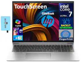 HP - EliteBook 860 Laptop 16.0 WUXGA (Intel Ultra 7 155U, 32GB DDR5, 1TB PCIe SSD, Win 11 Pro) w/USB Hub - Silver