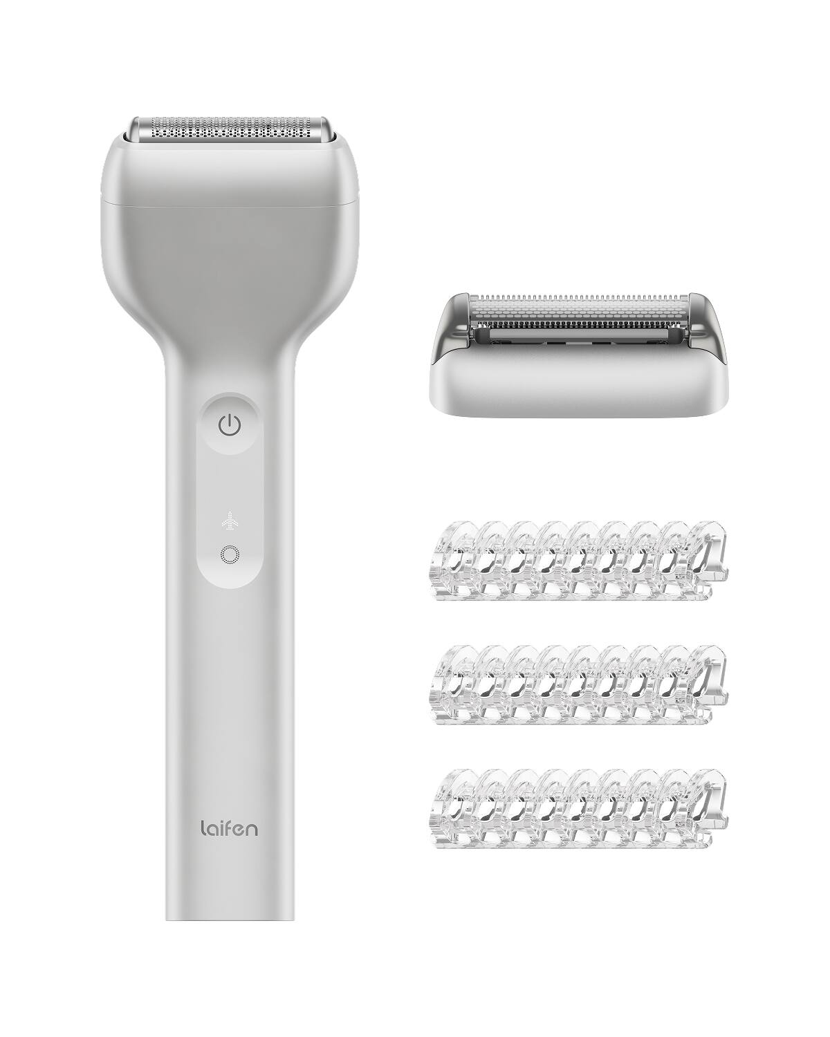 Angle. Laifen - T1 Pro Electric Shaver - SILVER.