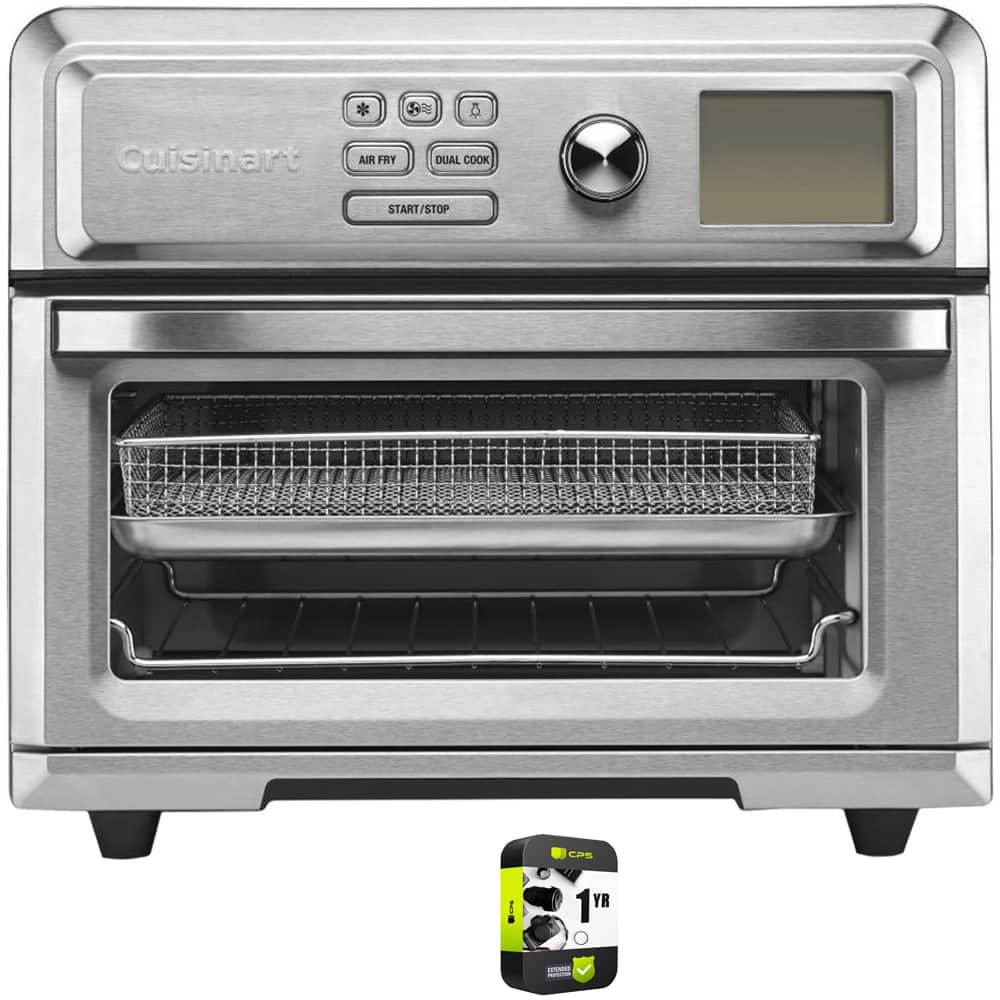 Cuisinart - Digital AirFryer Toaster Oven with Programming Options + Warranty - Stainless Steel