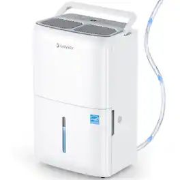 Waykar - 150-Pint Energy Star Dehumidifier with Built in Pump for Basements and Large Rooms, Ultra Quiet with Continuous Drainage - White
