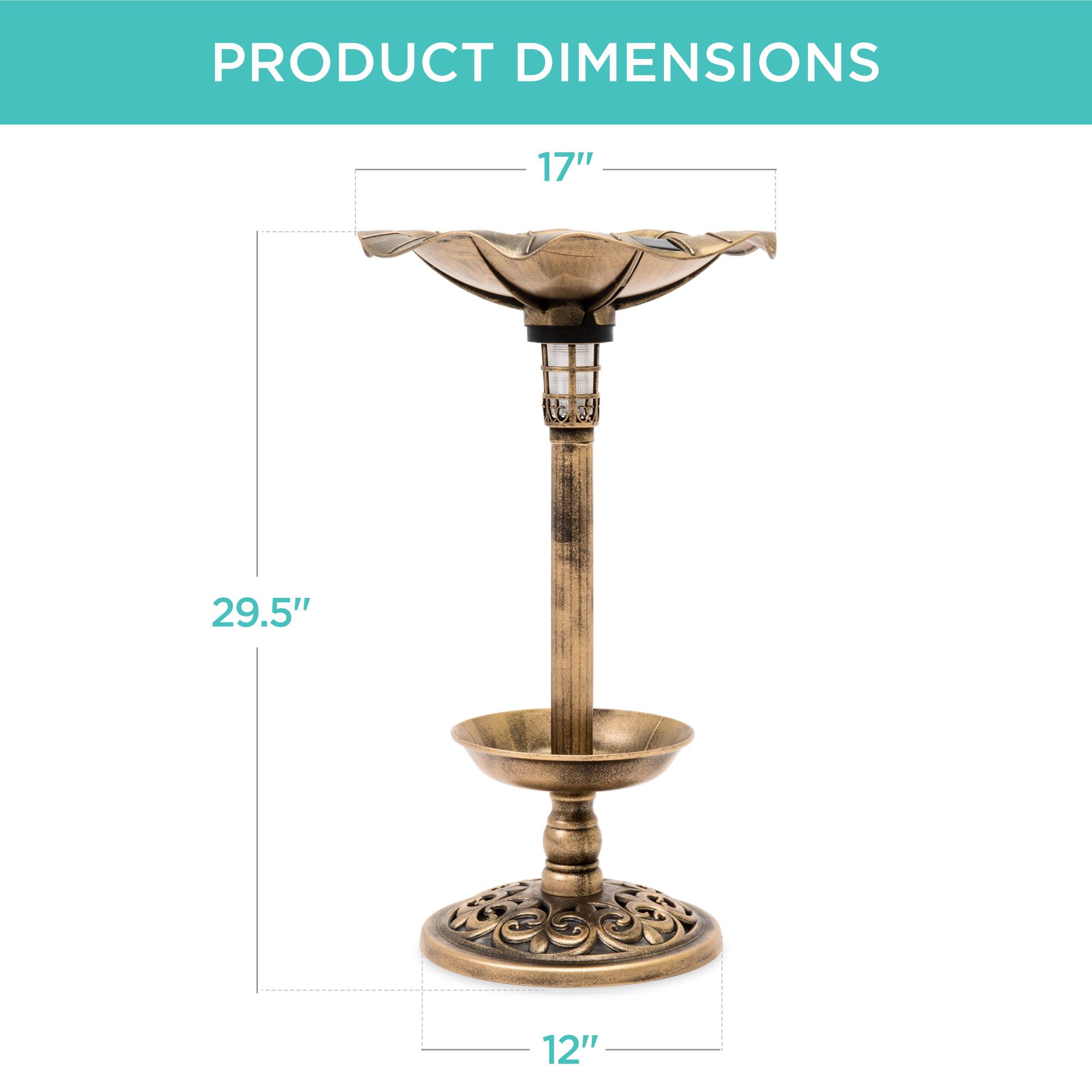 PRODUCT DIMENSIONS

17"  
29.5"  
12"