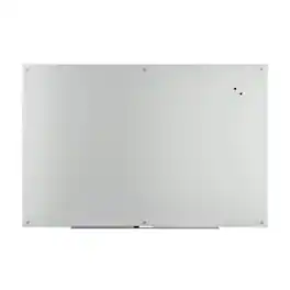 TRU RED - TRU RED™ Magnetic Tempered Glass Dry Erase Board, 6' x 4' - White