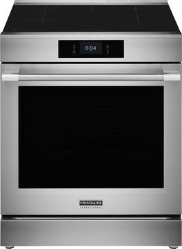 Frigidaire - 30" Induction Range with Stone-Baked Pizza - Stainless Steel