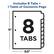 Includes 8 Tabs + 1 Table of Contents Page
8 Tabs
11" x 8.5"