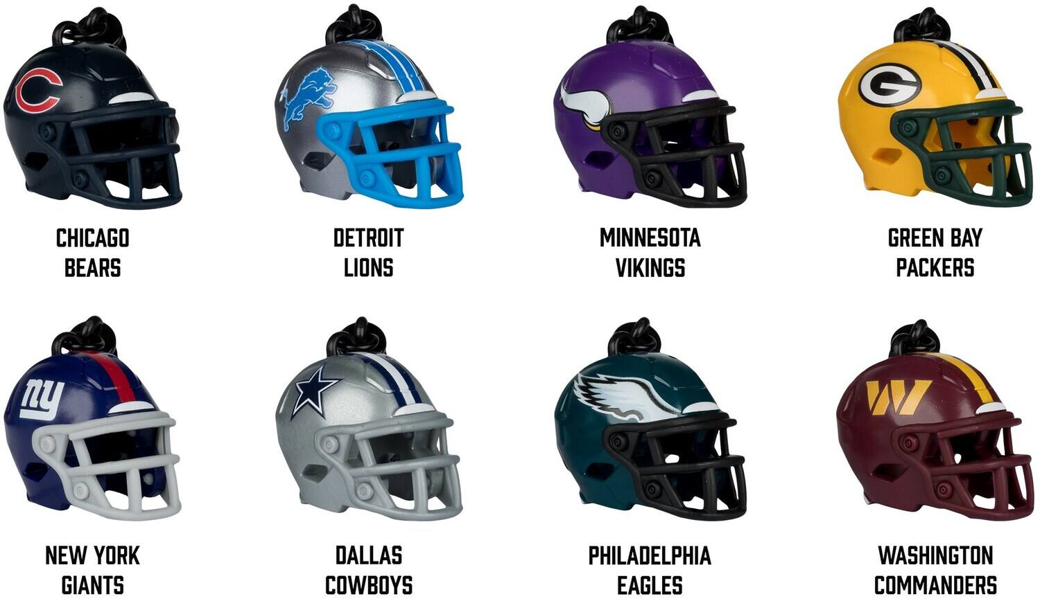 CHICAGO BEARS  
DETROIT LIONS  
MINNESOTA VIKINGS  
GREEN BAY PACKERS  
NEW YORK GIANTS  
DALLAS COWBOYS  
PHILADELPHIA EAGLES  
WASHINGTON COMMANDERS