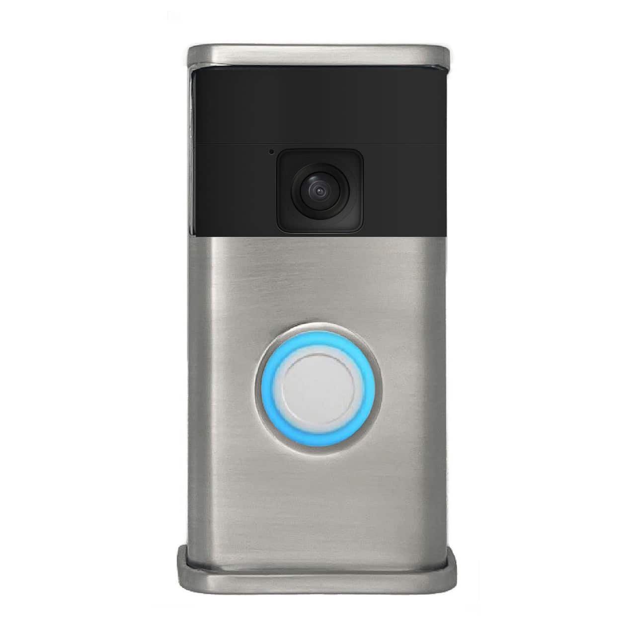 Michael Healy - Traditional Video Doorbell Cover (Ring Battery Doorbell 2024 Release) - Nickel Silver