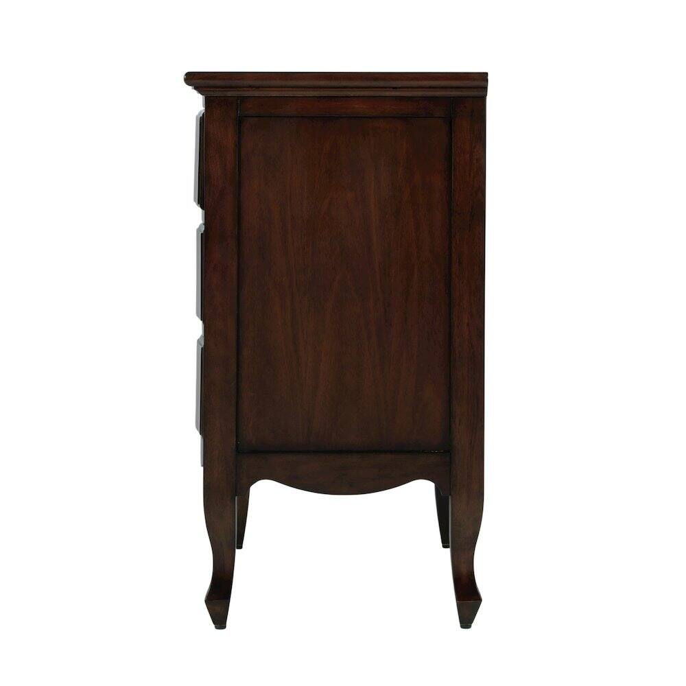 Left. Butler Specialty - Nigel 21.5 in. W Rectangular Wood 3 Drawer Accent Chest - Brown.
