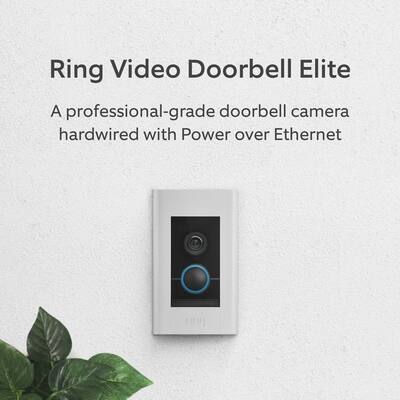 Ring Video Doorbell Elite Satin Nickel 8VR1E7-0EN0 Best Buy