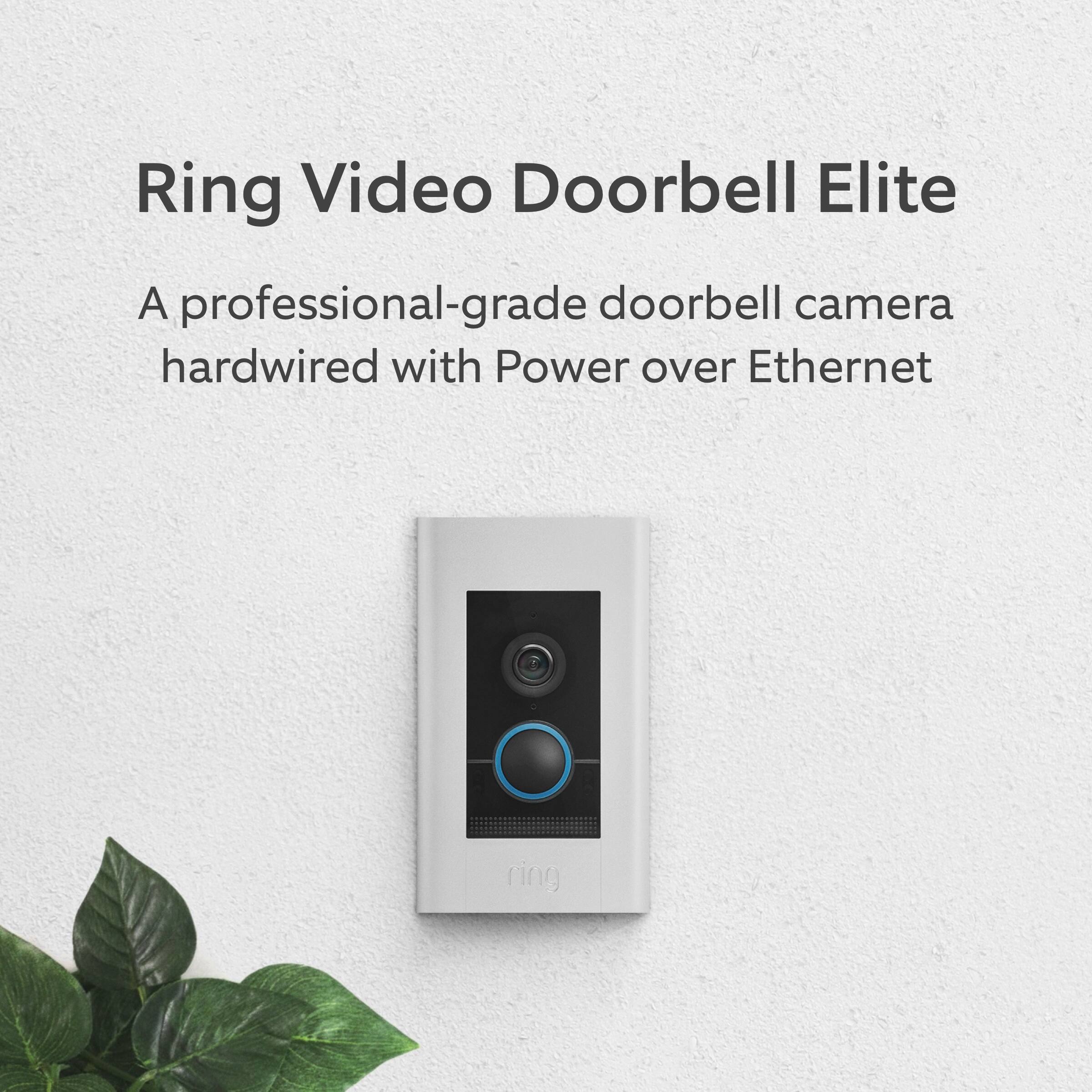 Ring Video Doorbell Elite Satin Nickel 8VR1E7-0EN0 Best Buy