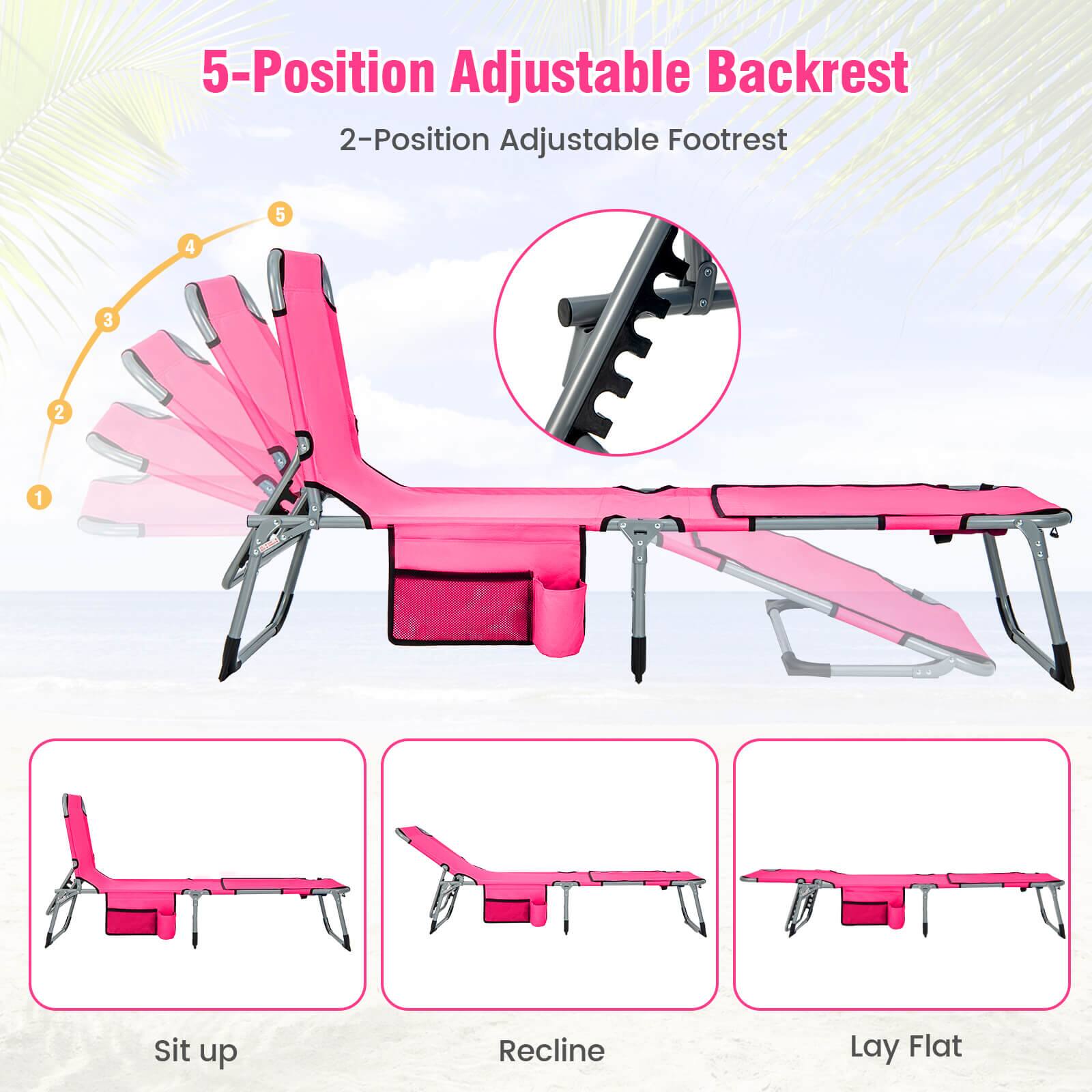 5-Position Adjustable Backrest  
2-Position Adjustable Footrest  

5  
4  
3  
2  
1  

Sit up  
Recline  
Lay Flat
