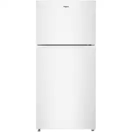 Whirlpool - WRTX5419SW 19.3 Cu. Ft. Freestanding Top-Freezer Garage Ready Refrigerator - White