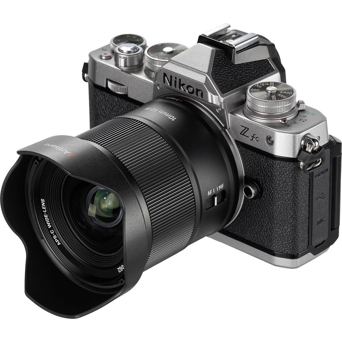 Artisans MIDE-TENS APS-C

62

Nikon 5600 12800 200 6400 Z-mount 1600 3200 F2.8 AUTO 10mm MASP b Zfc fc AFI IMF I MIC