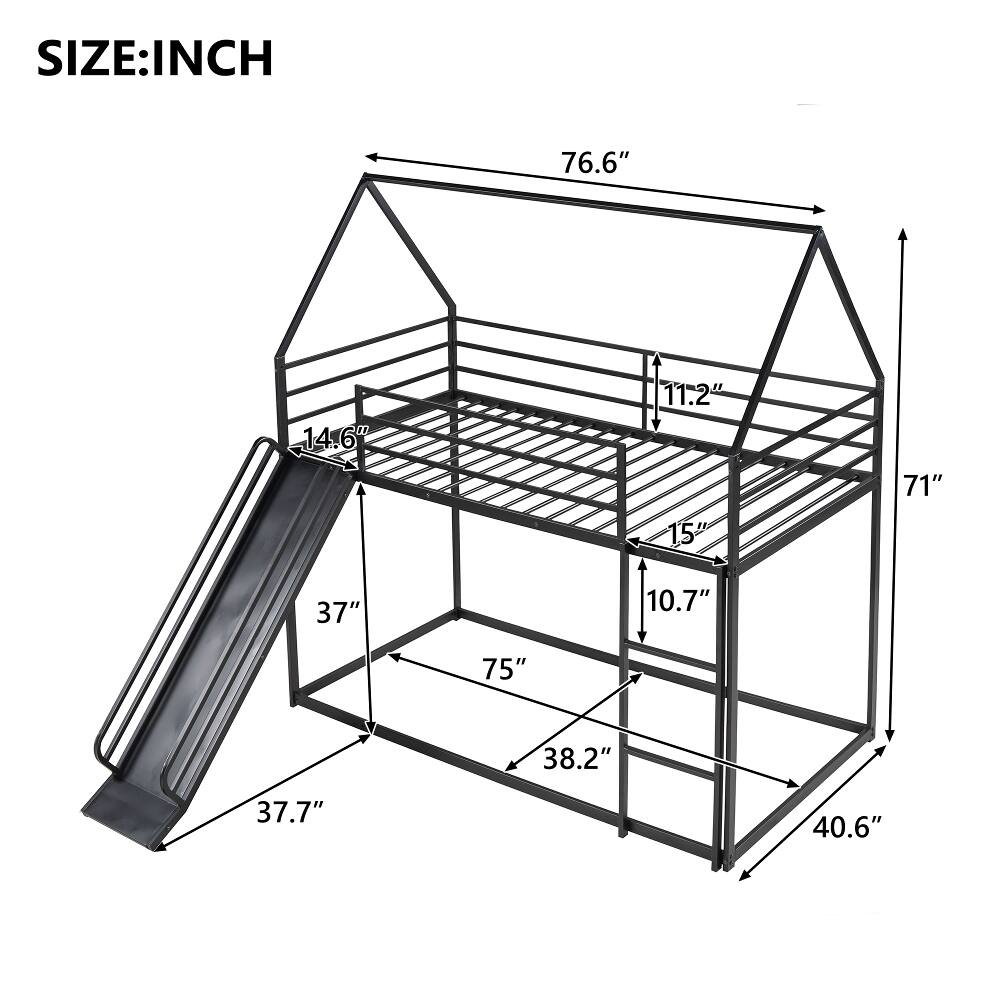 SIZE: INCH  
76.6"  
14.6"  
11.2"  
15"  
71"  
37"  
10.7"  
75"  
38.2"  
37.7"  
40.6"