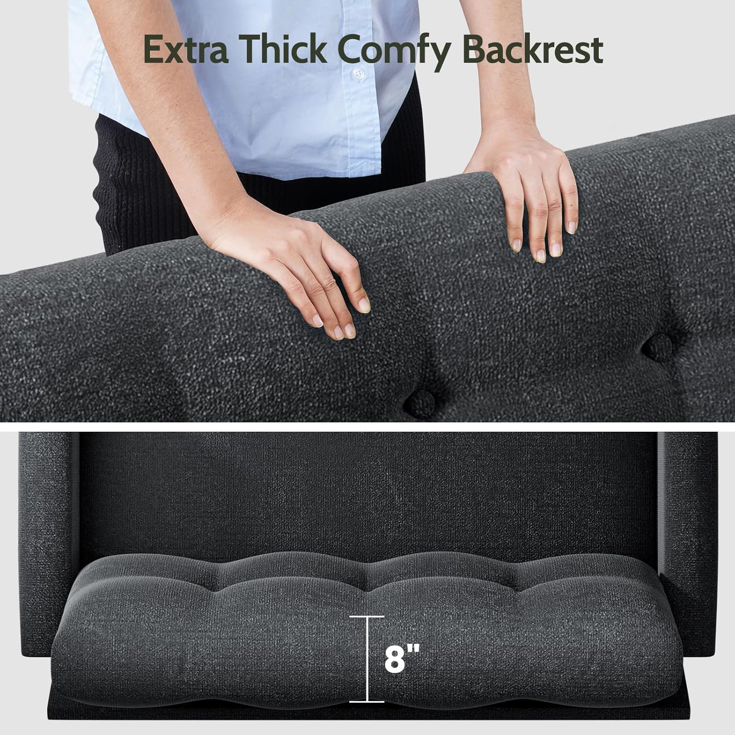 Extra Thick Comfy Backrest

8"