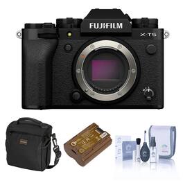 Bundle - Fujifilm - X-T5 Mirrorless Camera, Black, with Included Value