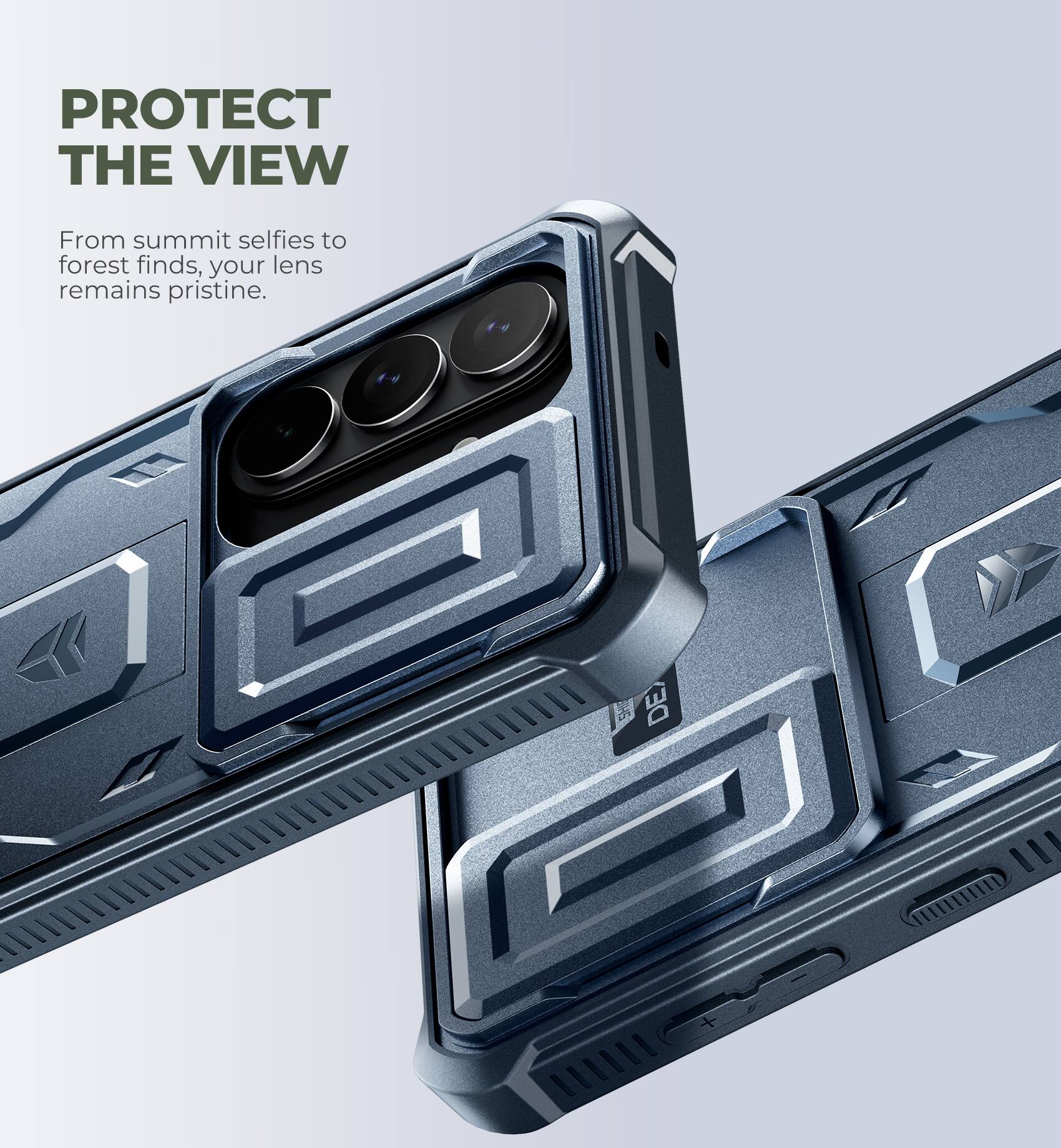 PROTECT THE VIEW  
From summit selfies to forest finds, your lens remains pristine.