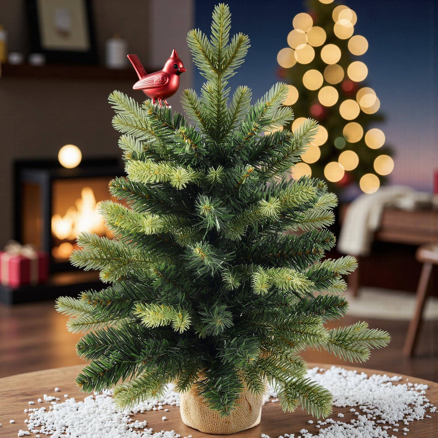 Skar Audio - Christmas Tree Fir With Remote Control 450 Warm Multi - 1ft 6in PE Unlit