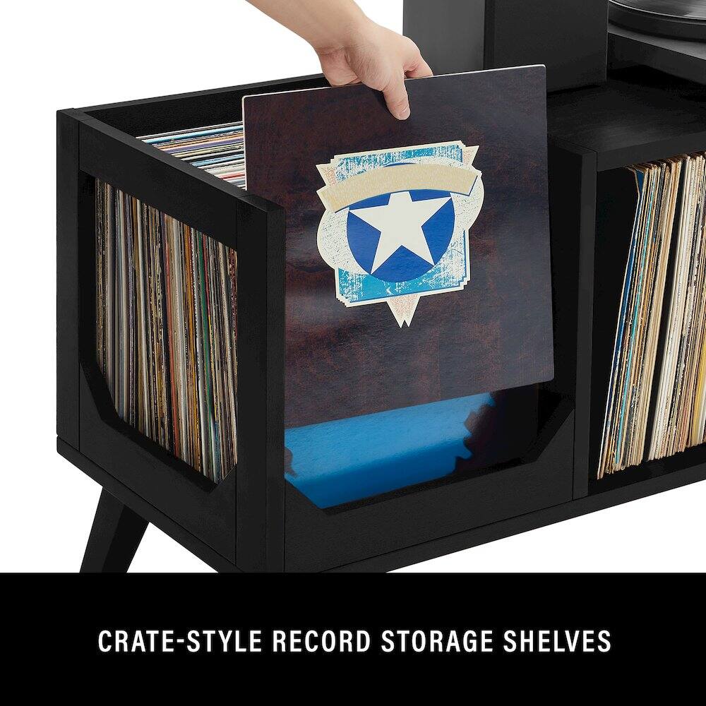 CRATE-STYLE RECORD STORAGE SHELVES