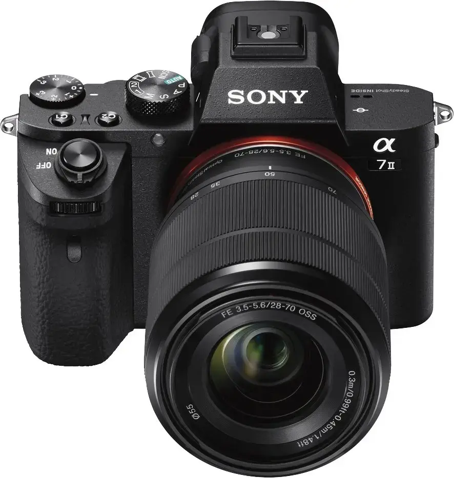 Alt View 2. Sony - Alpha a7 II Full-Frame Mirrorless Video Camera with 28-70mm Lens - Black.