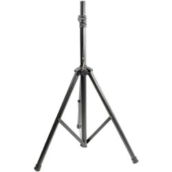 PYLE - Pro Universal Tripod Speaker Stand - Glossy Black - Front_Zoom