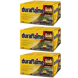 Duraflame - 4.5lb Indoor Outdoor Fireplace Fire Pit Firelog, 3 Hr Burn Time, 18 Pk