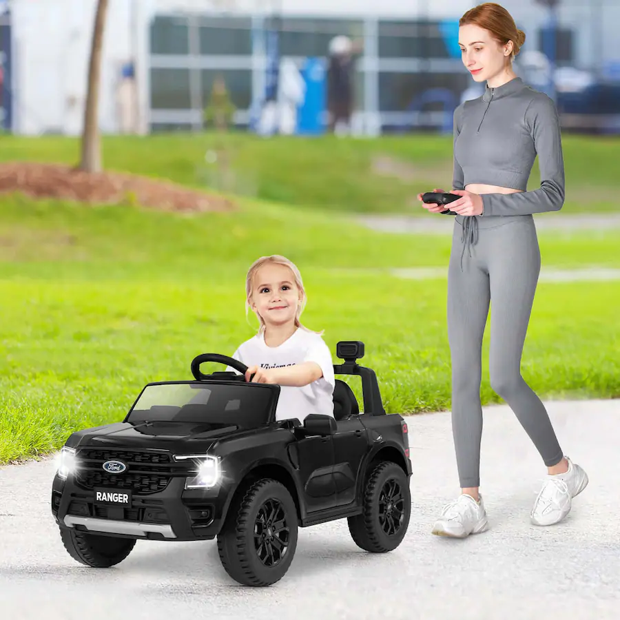 Costway 12V Licensed Ford Ranger Kids Ride on Car with Remote Control ...
