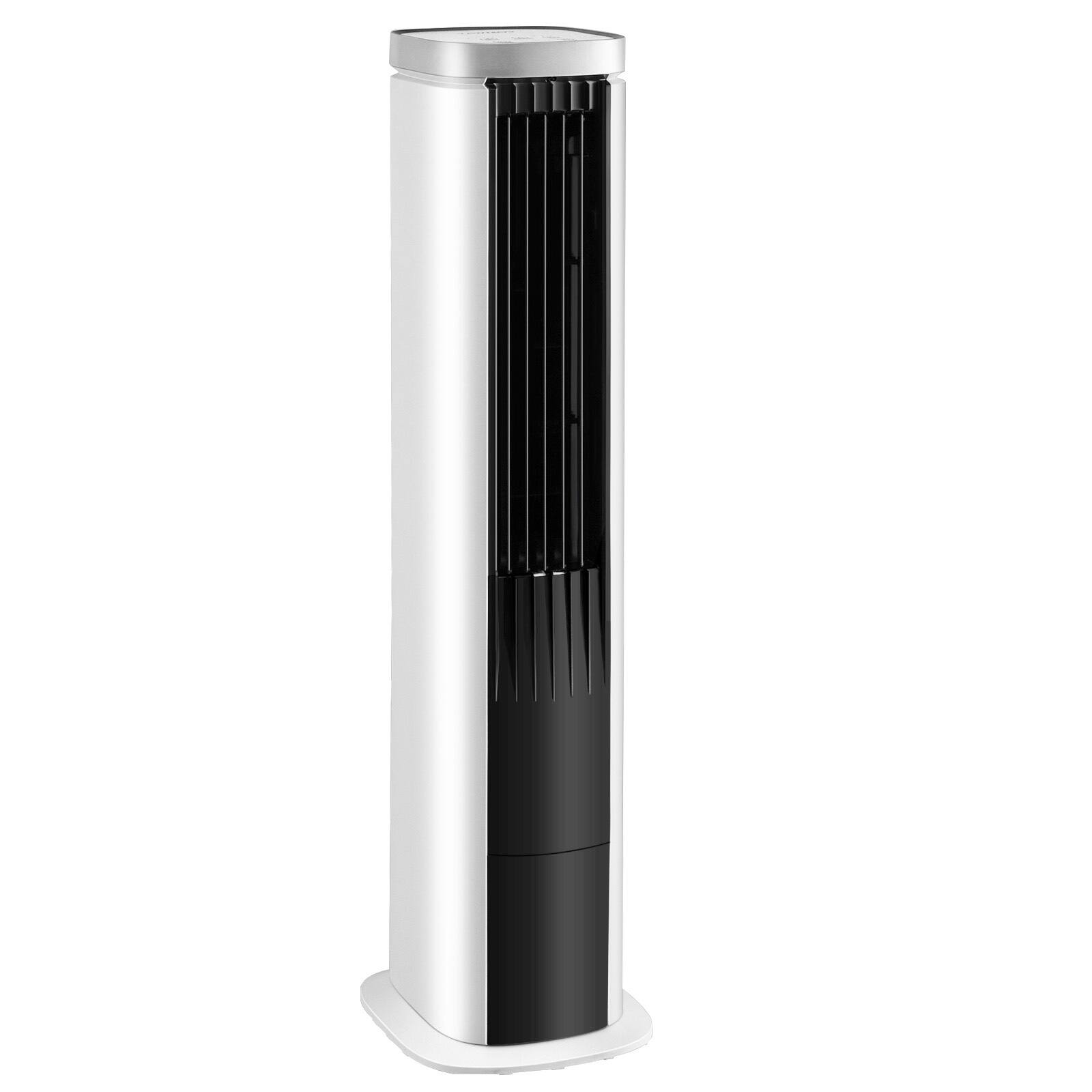 Angle. Sugift - 3-In-1 Portable Evaporative Air Cooler with Timer - White.