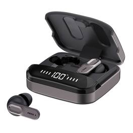 Mixx - StreamBuds Ultra Mini TWS Bluetooth In-Ear Earbuds with Mic, Charging Case, Clear Voice, 24-Hour Play Time - Black