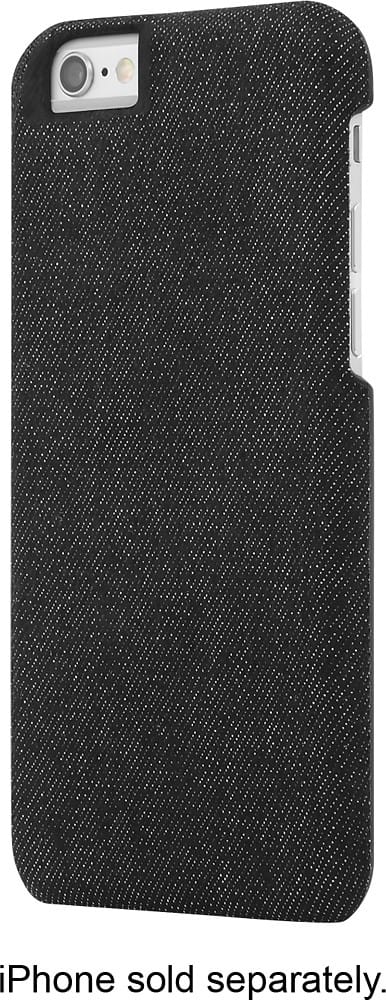 Front. Tavik - Workwear Fabric Snap-On Case for Apple iPhone 6 - Black Denim.